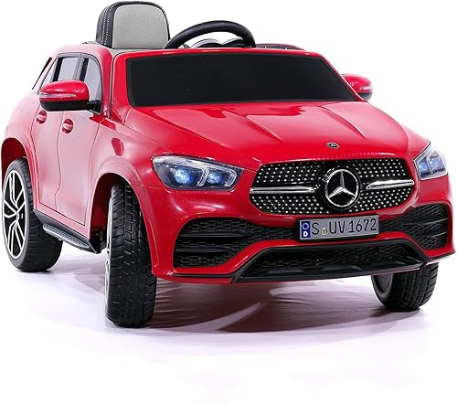 Moderno Kids Mercedes GLE450 - Auto eléctrico de 12 V para niños con control remoto parental RC + ruedas de goma de espuma EVA + asiento de cuero +