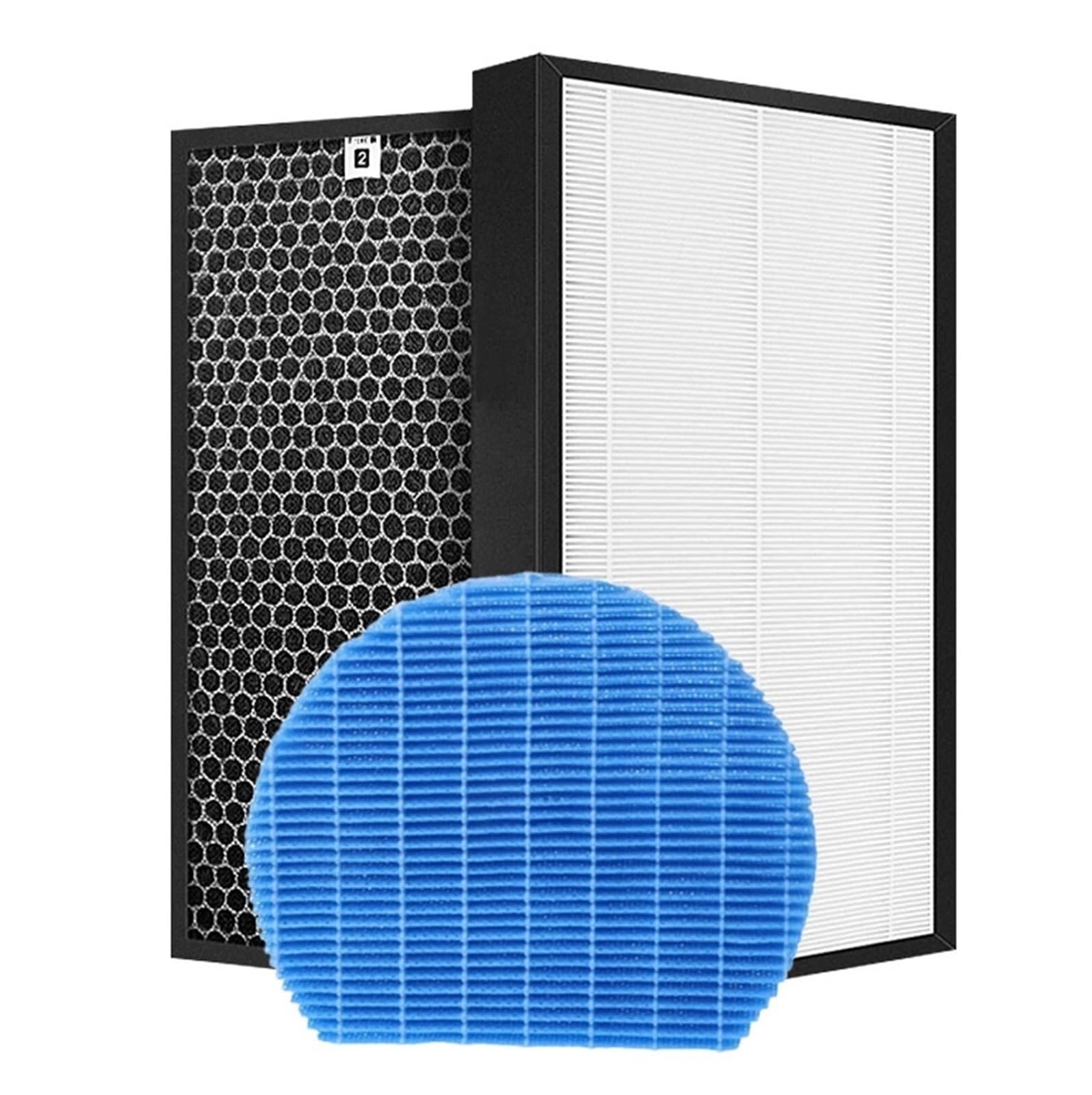 Filtr Nawilżający Hepa Carbon, Compatible With Sharp, Do Oczyszczacza Powietrza KC-D40E-W KC-D40E KC-E50 KC-D50 KC-F50 FZ-D40HFE FZ-D50HFE FZ-A60MFE(1 SET and Humidifer)