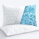 Memory Foam Pillows for Sleeping, Shredded Memory Foam Cooling Pillows Queen Size 2 Pack - Adjustable Bed Pillows for Hot Sleepers, Firm Pillow for Neck Shoulder Pain, Queen