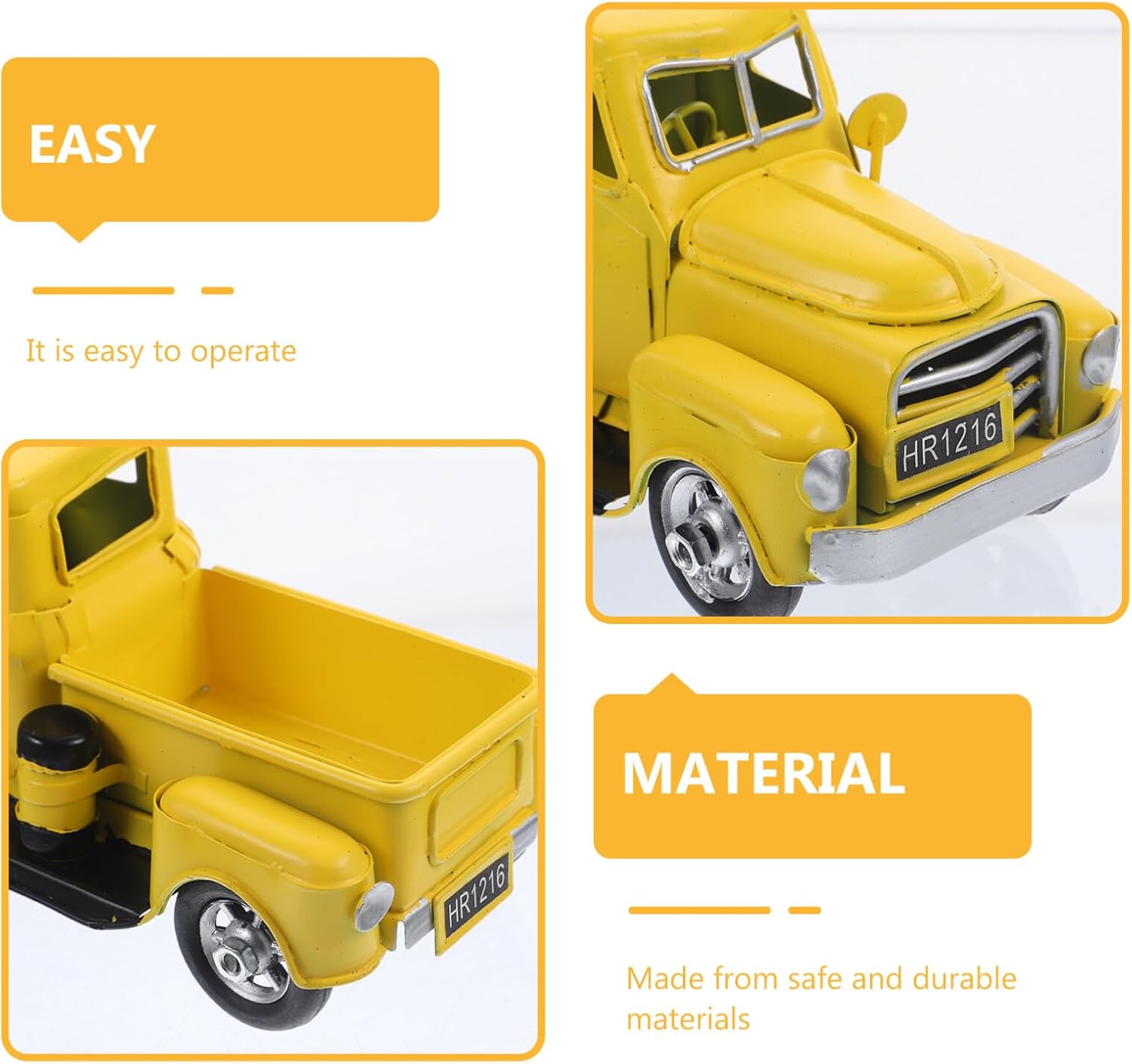 UPKOCH 1set Bee Themed Tiered Tray Decor Mini Honey Truck Toy Artificial Honey Farmhouse Style Ornament for Kitchen Dining Table Centerpieces for Bee Party Decorations