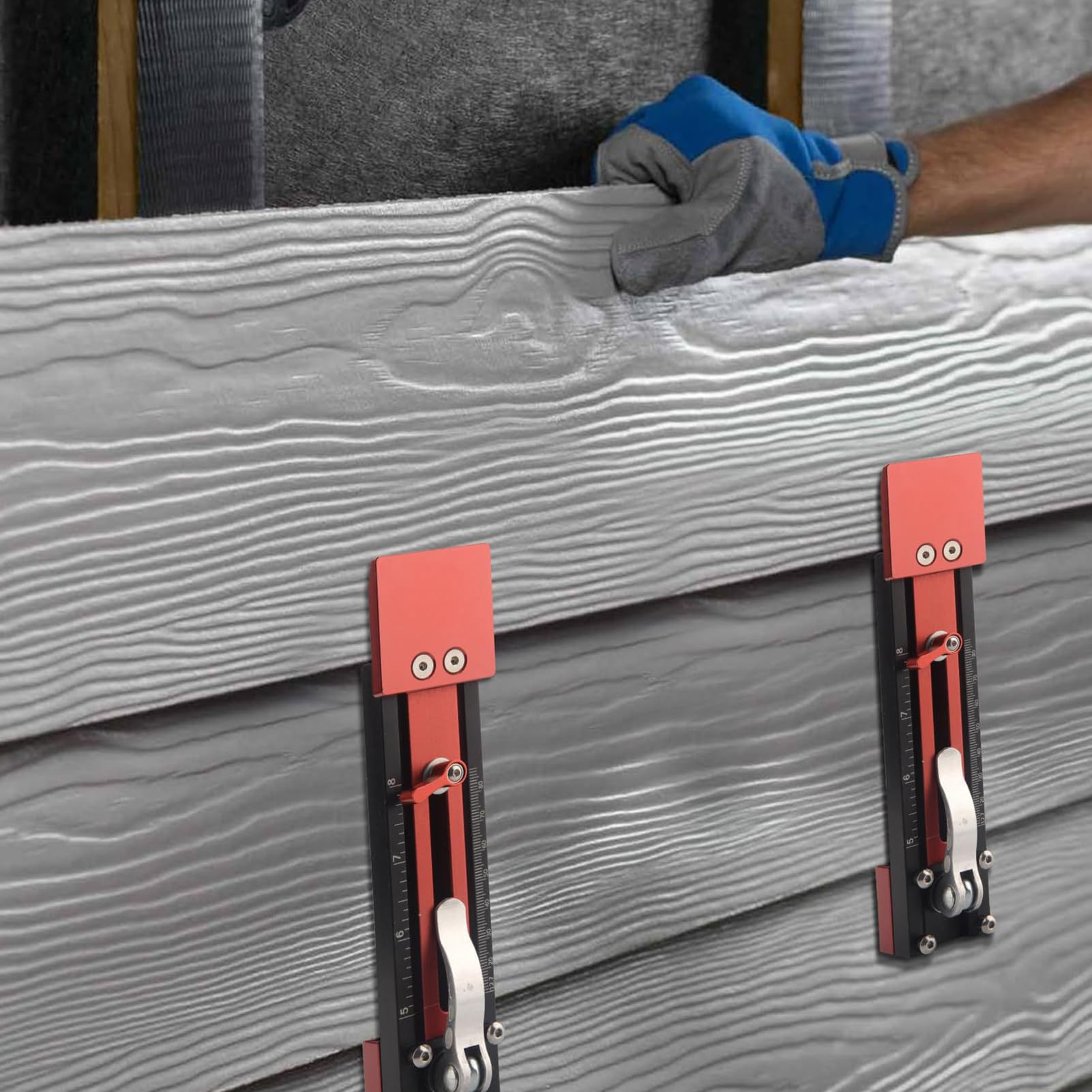 Calibro Per Rivestimenti Regolabile, Misuratore Angoli, Riga A | Kit di montaggio per rivestimenti in lega di alluminio Righello per montaggio a sovrapposizione