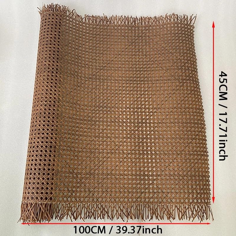Ratan rollo de correas de mimbre sintético gris blanco lavable de 45x100cm 4
