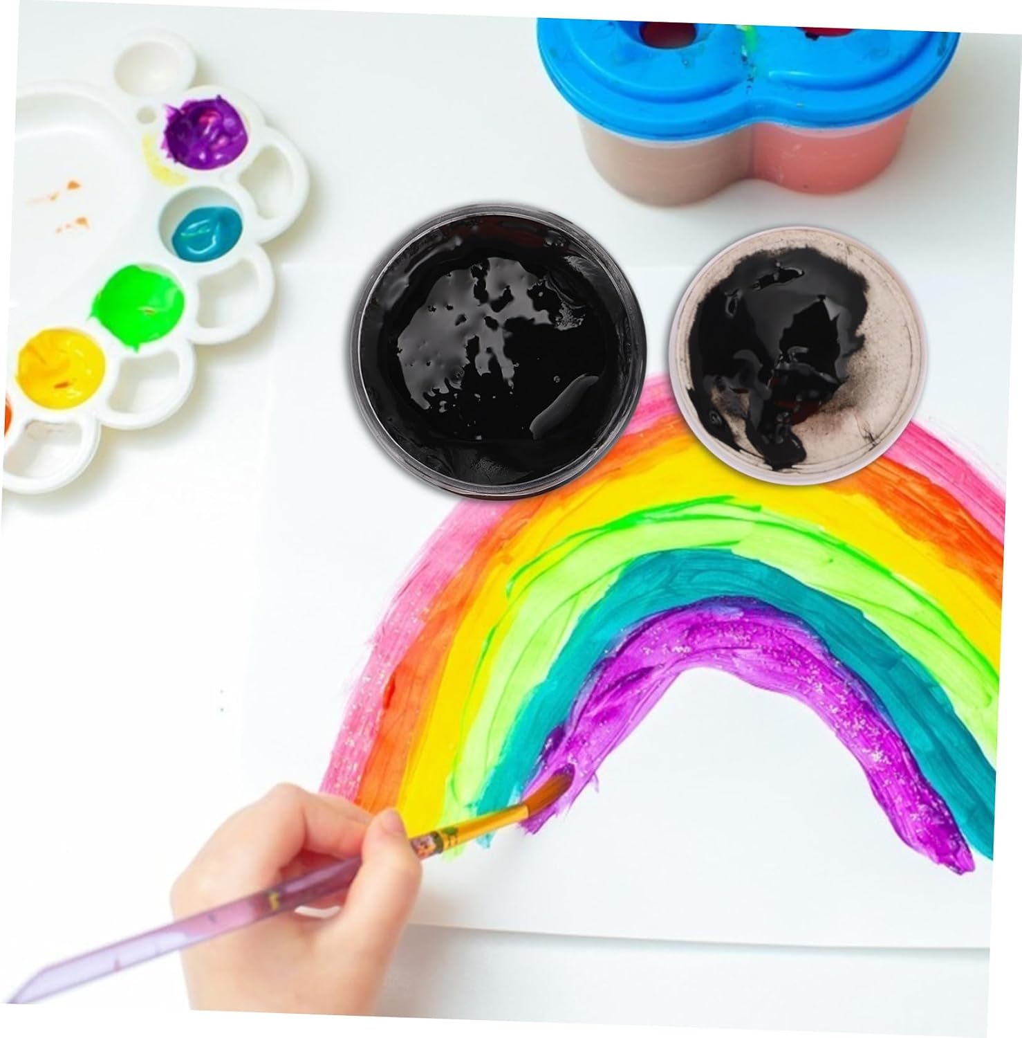 Water Based Printing Ink 300ml Bottle Pigment Black for ’s Art Handicrafts and Blow Plate Printmaking Supplies