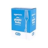 Disposable Clear Plastic Forks, Premium Quality, 100 Count, Large Pack