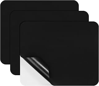 3 PCS Canvas Repair Patch, 9×11 Inch Waterproof Self-Adhesive Fabric Repair Patch, Strong Sticky Repair Kit for Sofas, Tote Bag, Boat Cover, Pop up Canopy, Car Seats (Black)