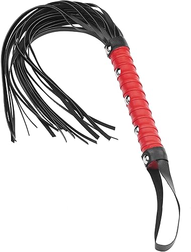 Miniatura 8 de Látigo de caballo rojo de 18.5 pulgadas, látigo sintético, látigo de caballo ecuestre, látigo de equitación rojo, látigo de entrenamiento