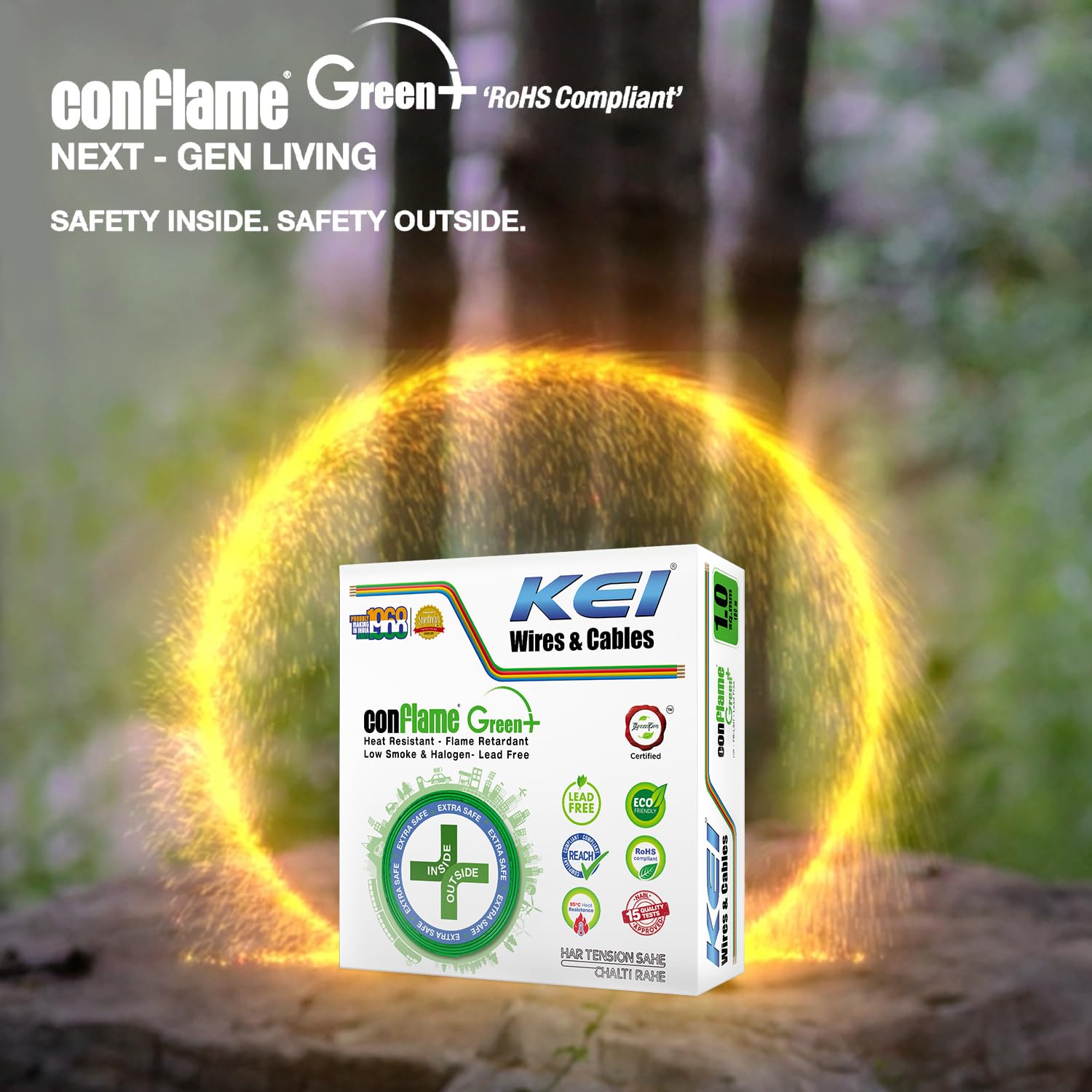 KEI Conflame Green Plus Wire - 90m Red -6 KEI Conflame Green Plus Wire - 90m Red -6