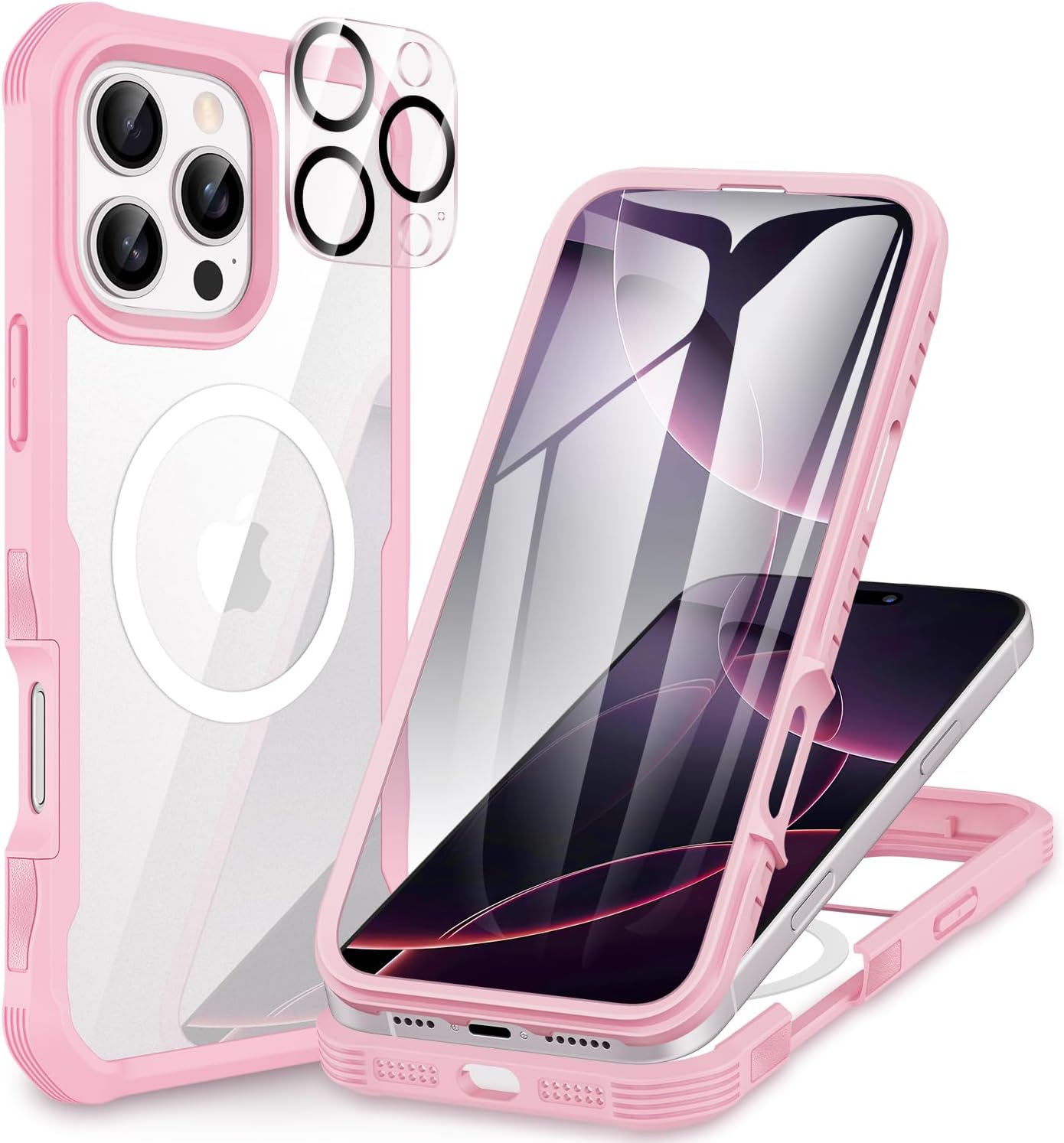 CENHUFO Compatible with iPhone 16 Pro Max Case Fits for Magsafe, Built-in Glass Screen Protector wit… CENHUFO Compatible with iPhone 16 Pro Max Case Fits for Magsafe, Built-in Glass Screen Protector wit…