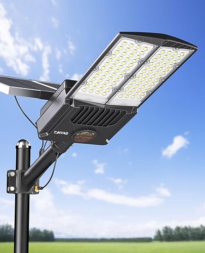 Miniatura 9 de JAYNLT Y-11000W Luces Solares de Calle al Aire Libre, 800000 LM 6500K Luces de Estacionamiento Brillantes Comerciales, Luces de Inundación Divididas