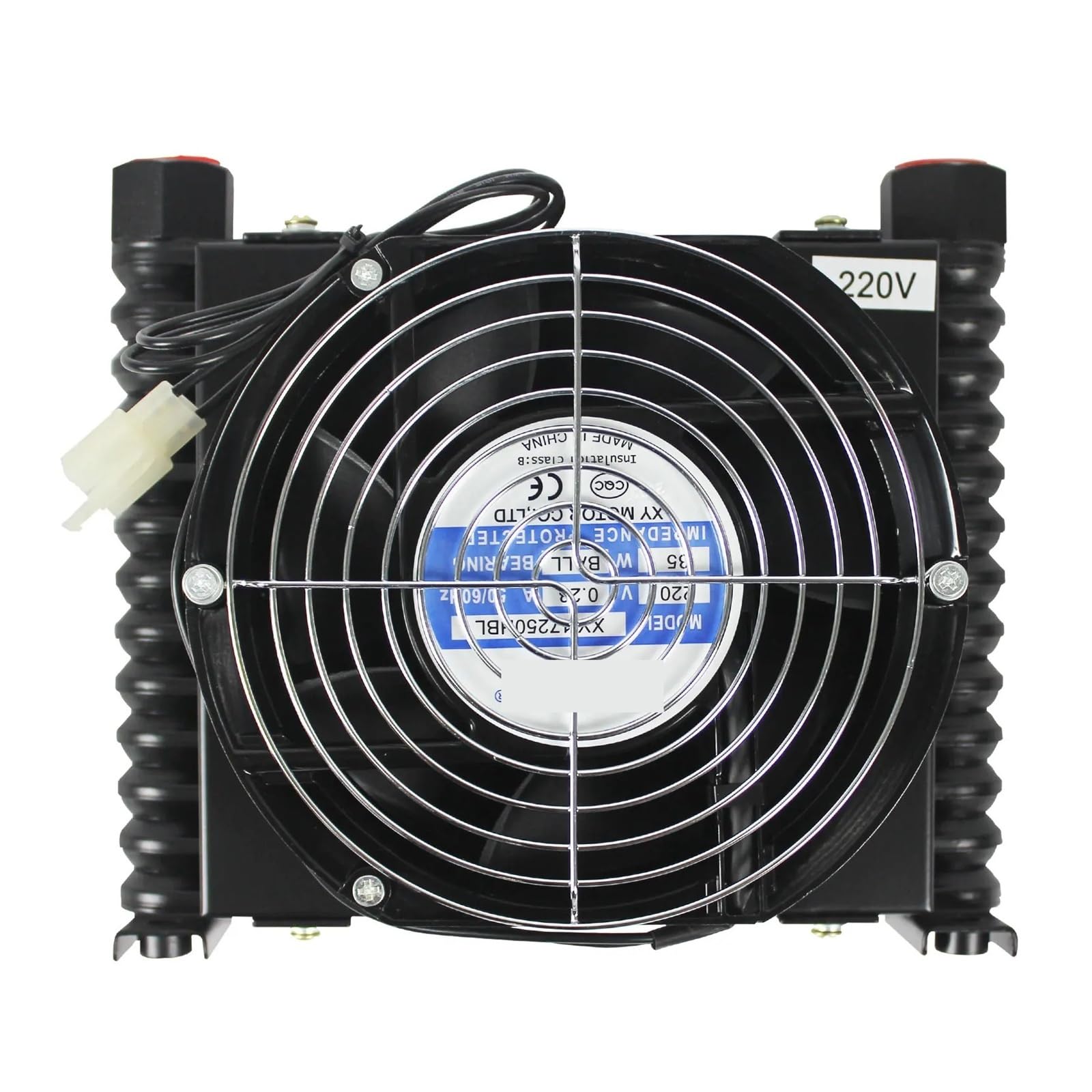 AF0510T-CA 10L/Min Radiatore idraulico Raffreddato ad aria Scambiatore di calore for sistema idraulico CNC Ampia area di dissipazione del calore(DC12V)