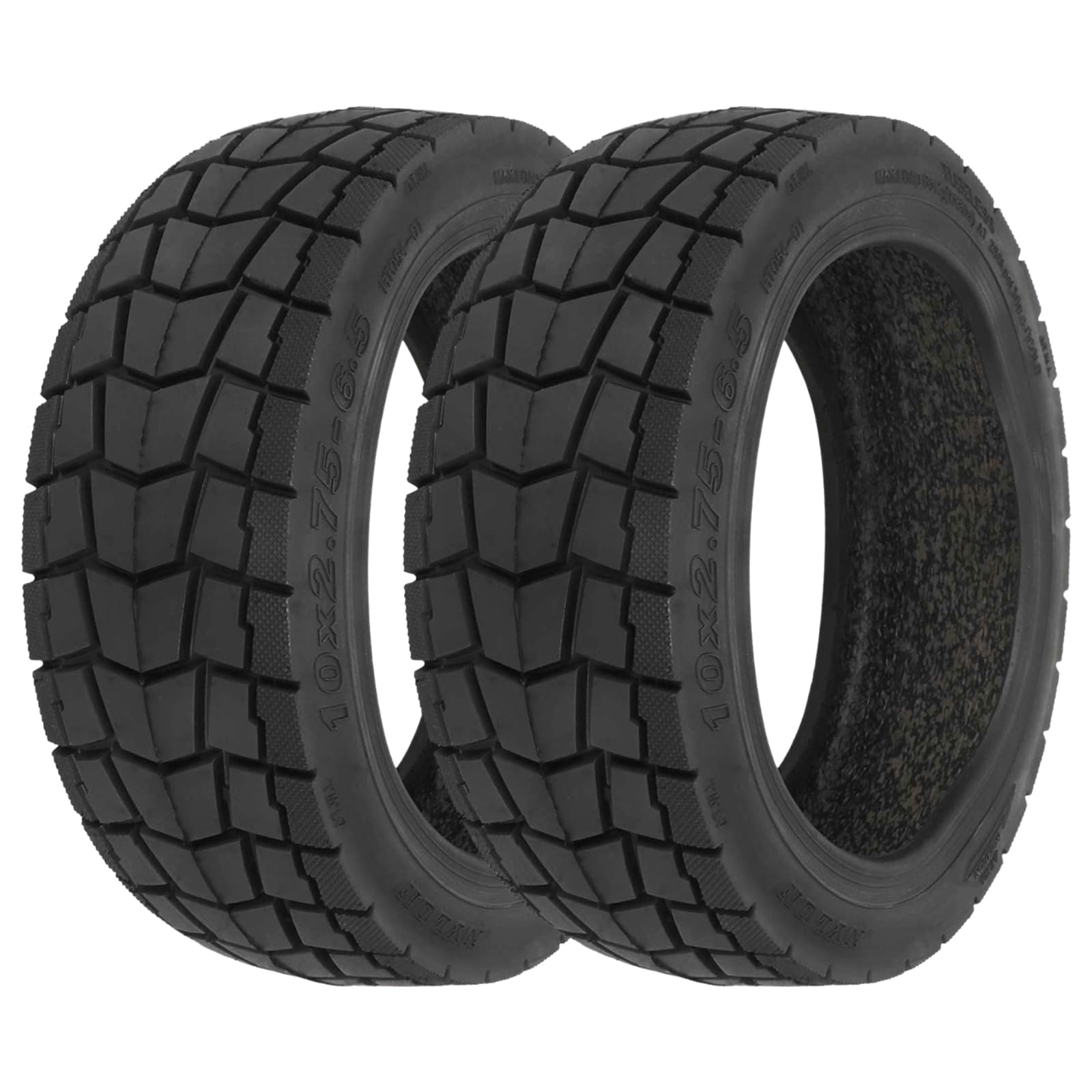 Lot de 2 pneus tubeless 10 x 2,75-6,5 pour Kukirin G2 Master / G3