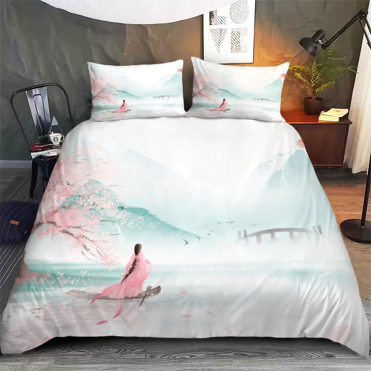 IDIDOS Children's Bed Linen 135 x 200 cm Children's 3Piece Cherry