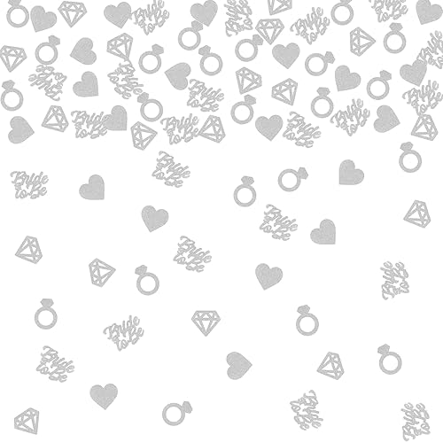 Decoración de mesa de anillo de diamantes, 120 unidades