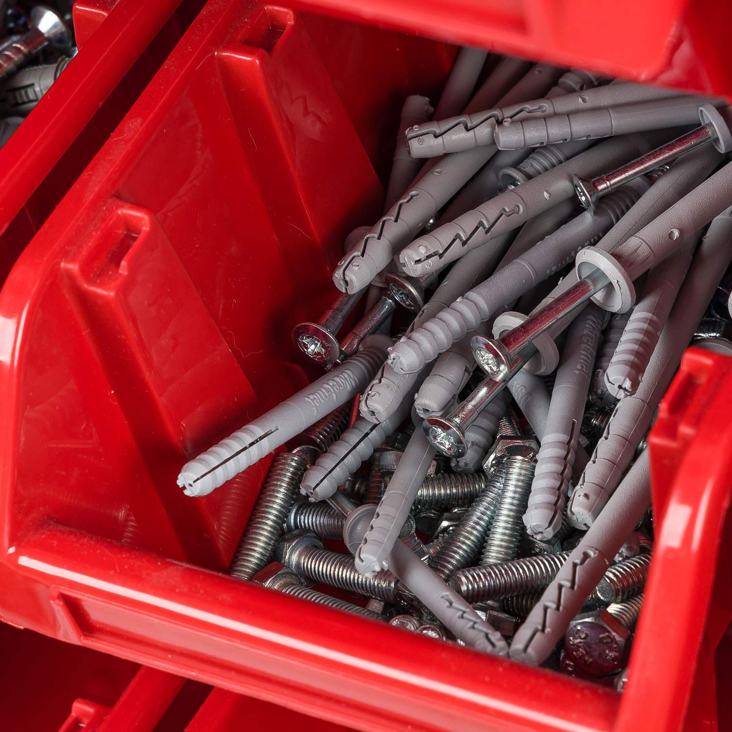 PAFEN Werkzeugwand mit Stapelboxen - 1152 x 780 mm - Lagersystem Wandregal für Garage Werkstatt