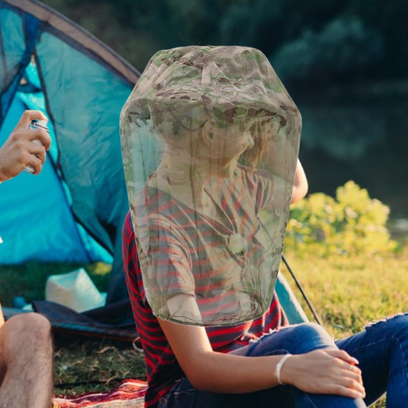 Mosquito Head Net Mosquito Face Shield for Fishing Outdoor Activities Travel Camo|Sporting Goods |Insect Nets & Repellents-image-31