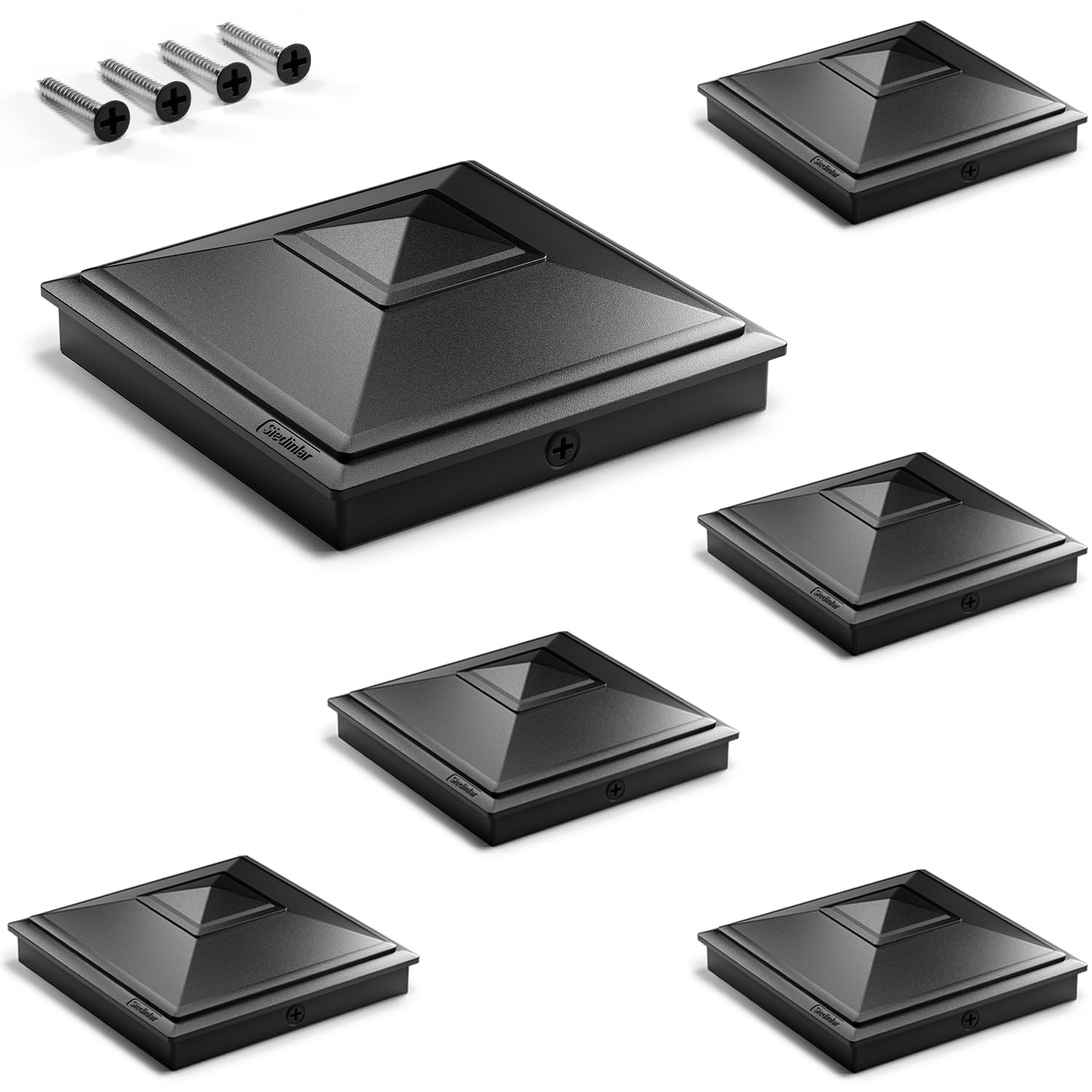 SIEDiNLAR 4x4 Pyramid Post Caps 6-Pack