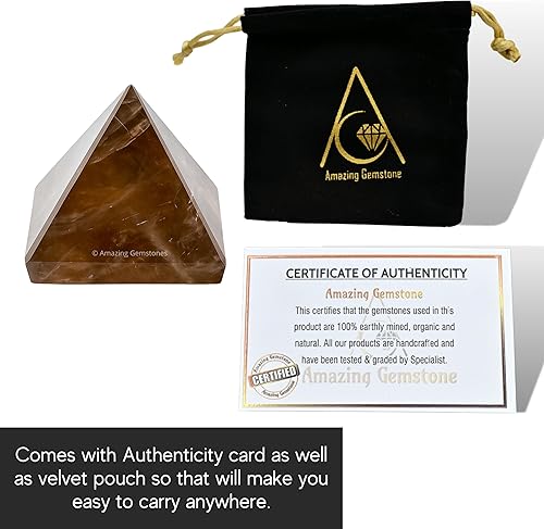 Miniatura 393 de Amazing Gemstone Piedras curativas de cristal de pirámide de labradorita, gran figura piramidal de 1 pulgada de pirámide de piedra natural