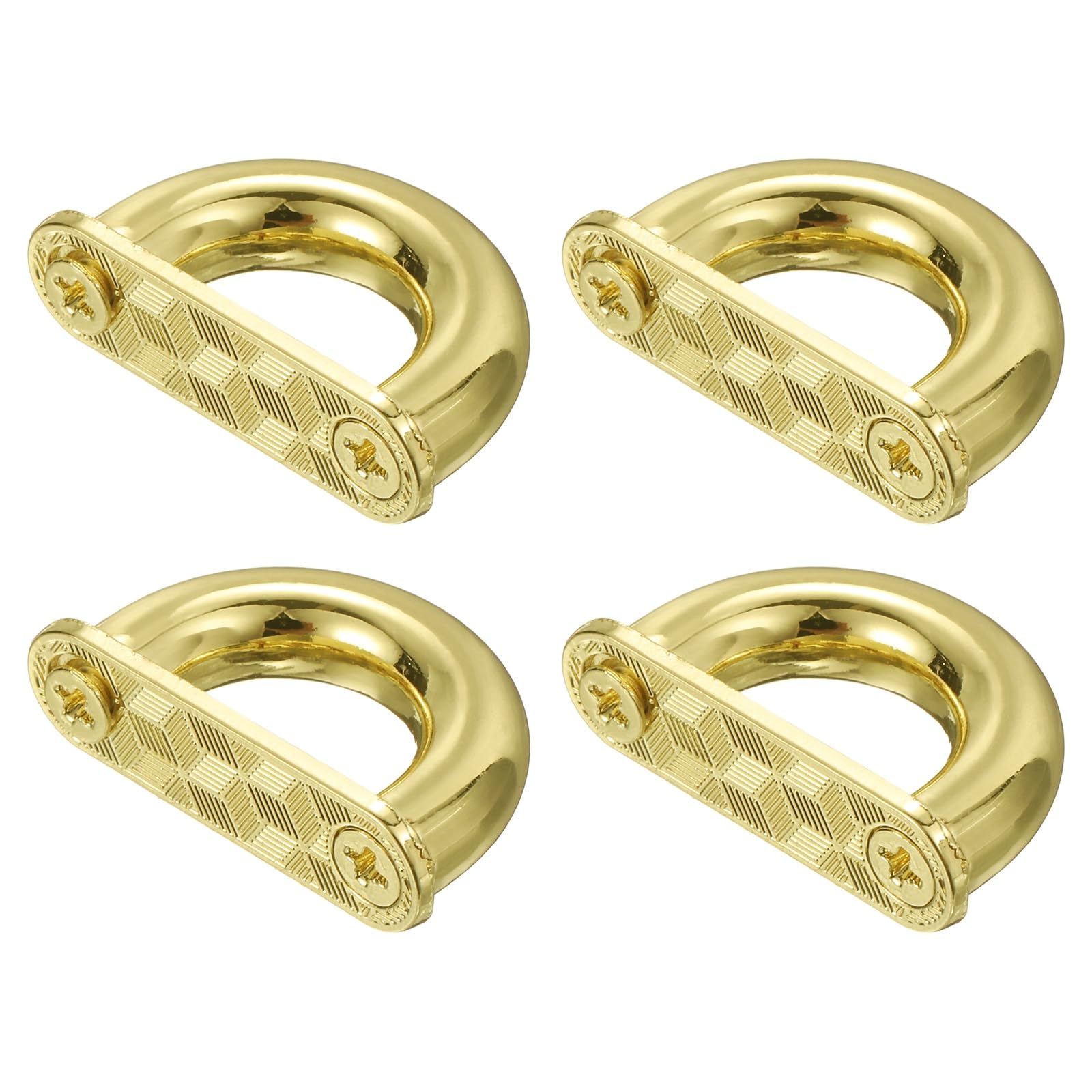 M METERXITY 4-Pack D-Ring Connector Buckles Alloy Arch Bridge Light Gold