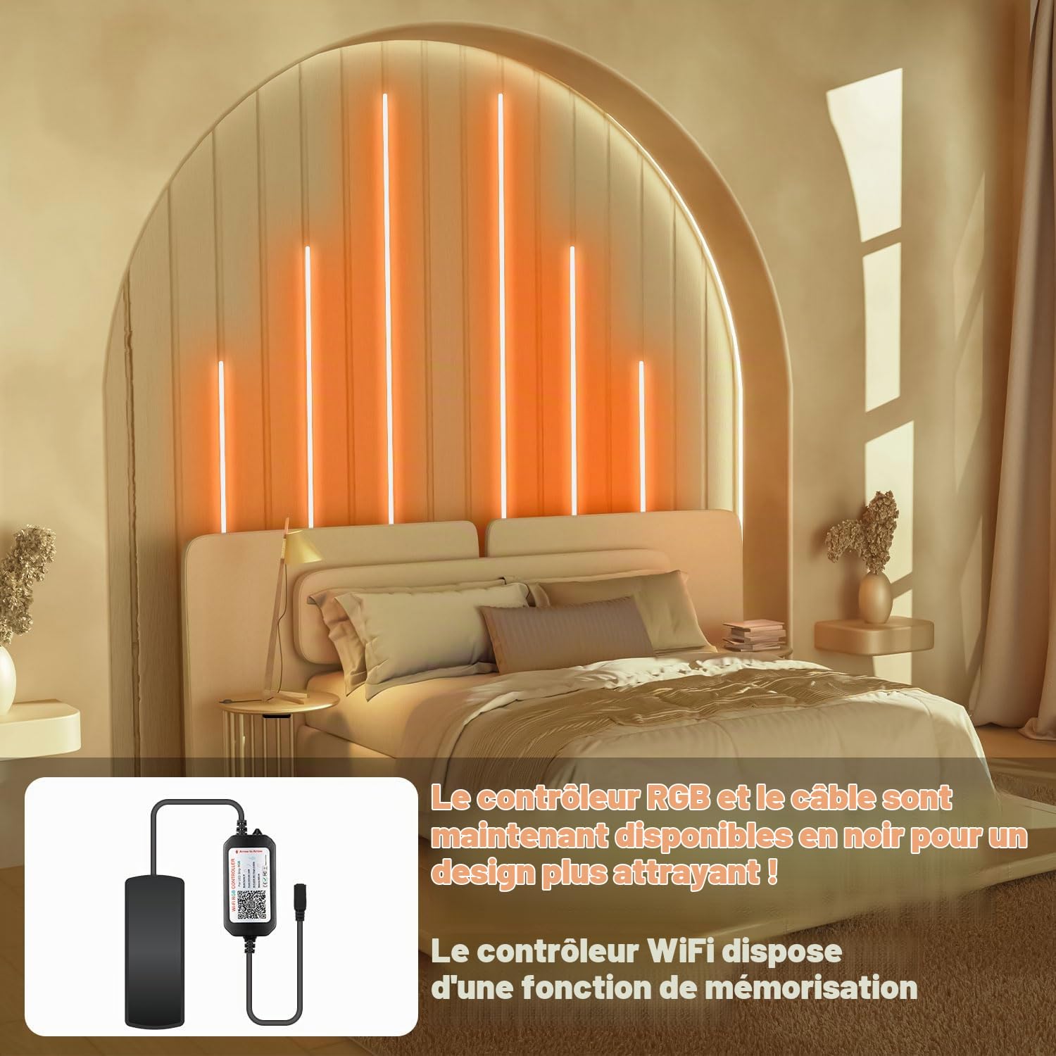 Lichaser Bandes LED RVB pour Panneaux Acoustiques, 6 Ruban Led Cuisine