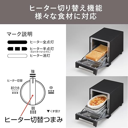 Miniatura 4 de Horno tostador Twin Bird Slim (960W) negro perla TS-D037PB
