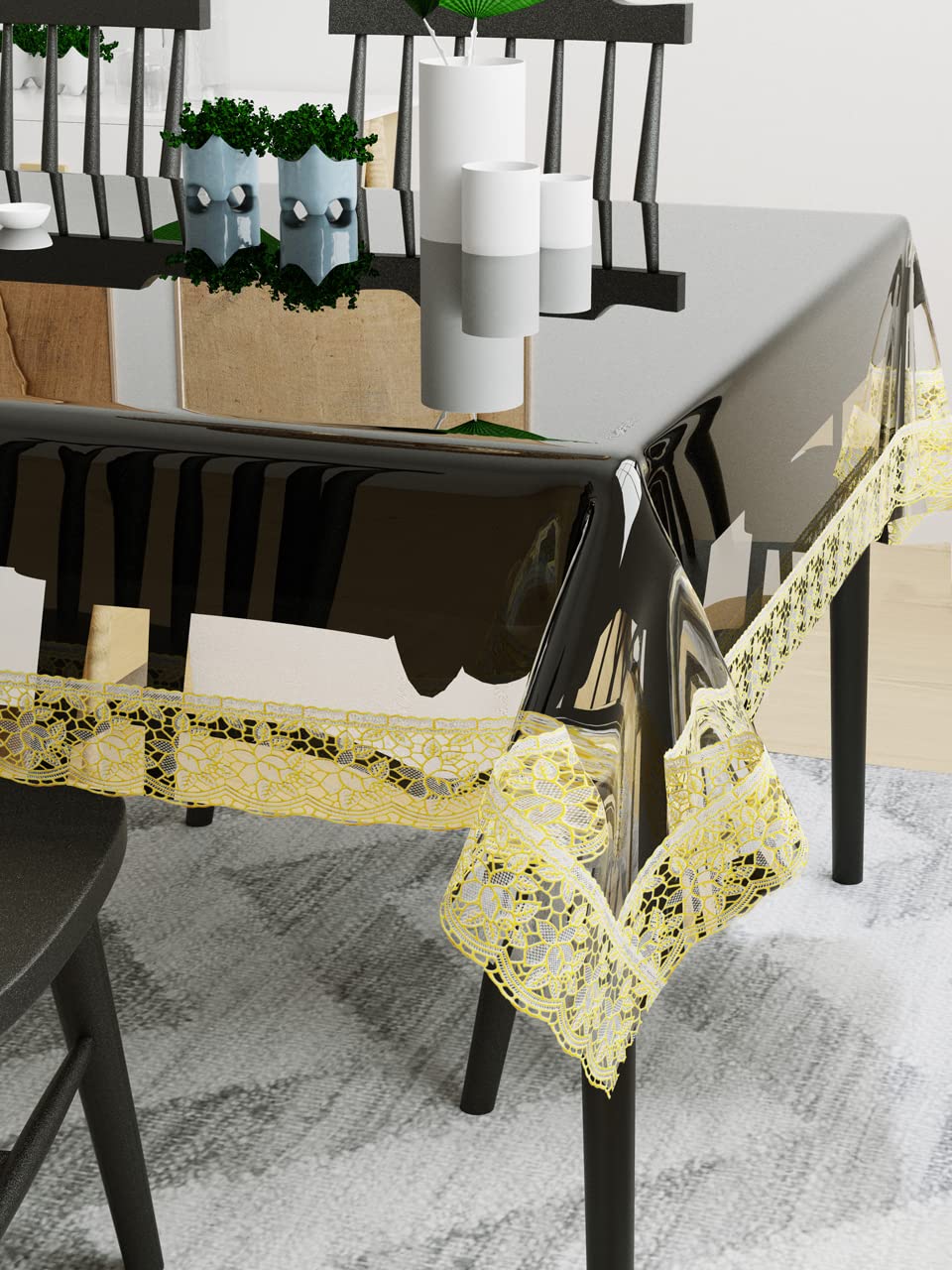 Buy HOME365 Dining Table Cover 4 Seater (40 X 60 Inch) Transparent