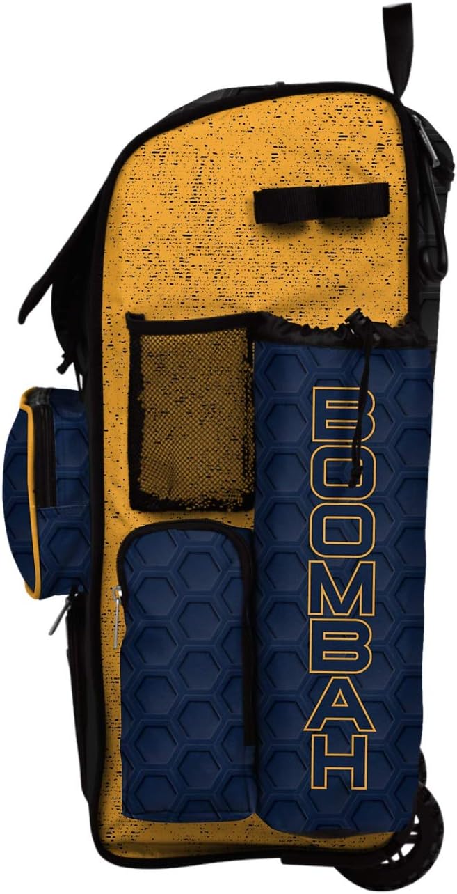 Boombah Rolling Superpack 2.0 3DHC Baseball/Softball Gear Bag - 23-1/2" x 13-1/2" x 9-1/2" - Multiple Colors - Telescopic Handle and Holds 4 Bats - Wheeled Version