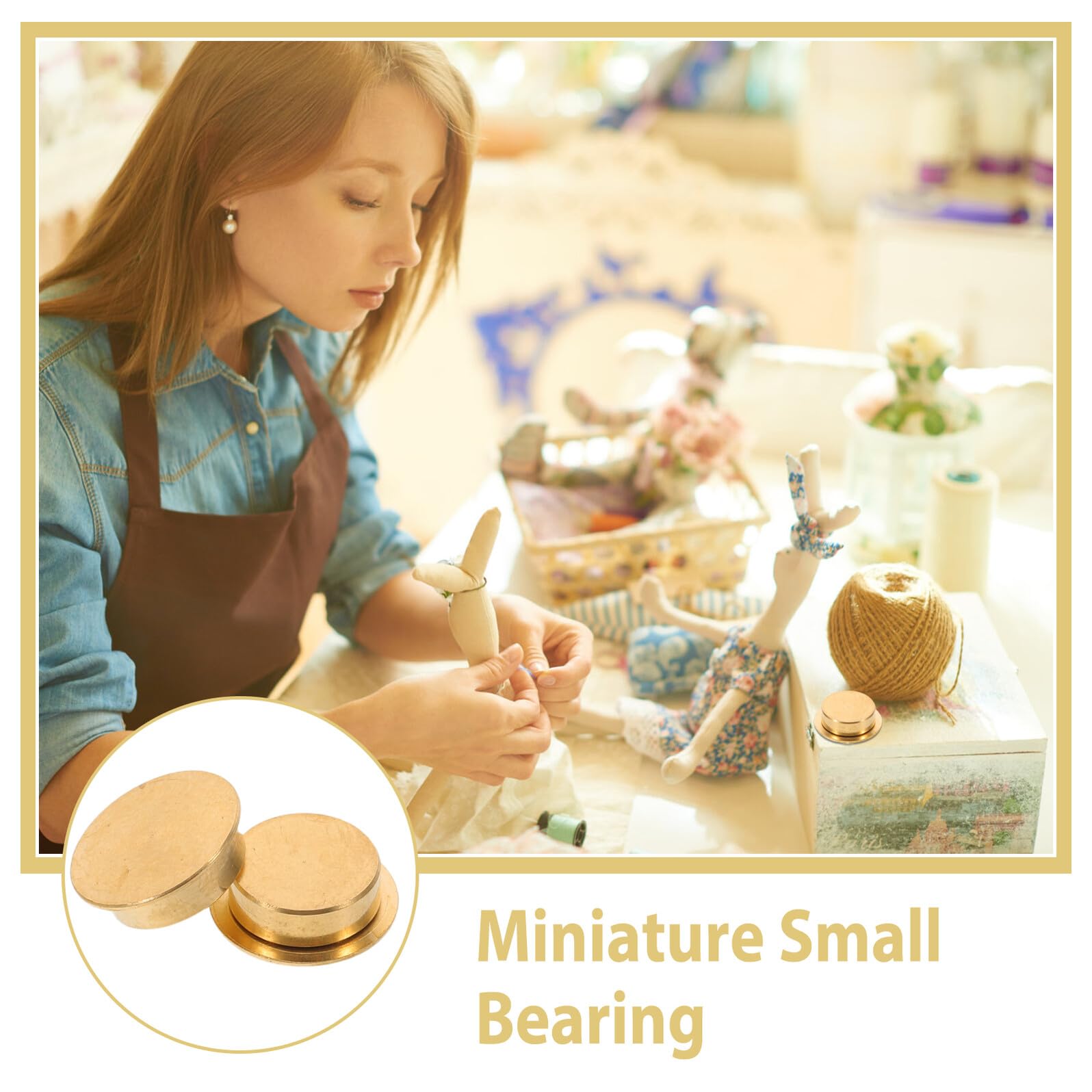 50 Mini Cuscinetti Rotanti In Metallo Per Biglietti E Scrapbooking – Rotazione A 360°, Ideali Per Fai Da Te, Gioielli E Nail Art