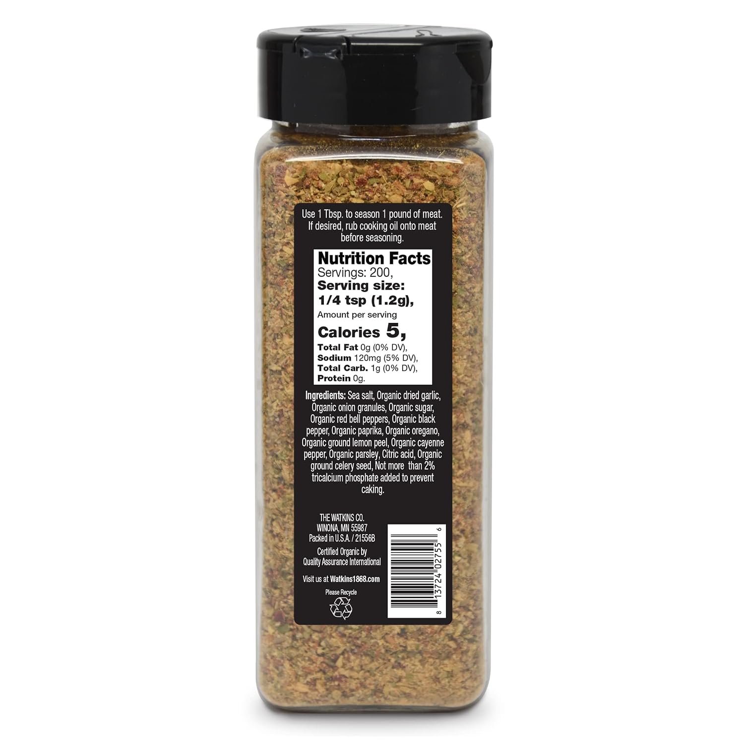 Watkins Organic Chicken Seasoning, 8.4 oz, 1-Pack image 2