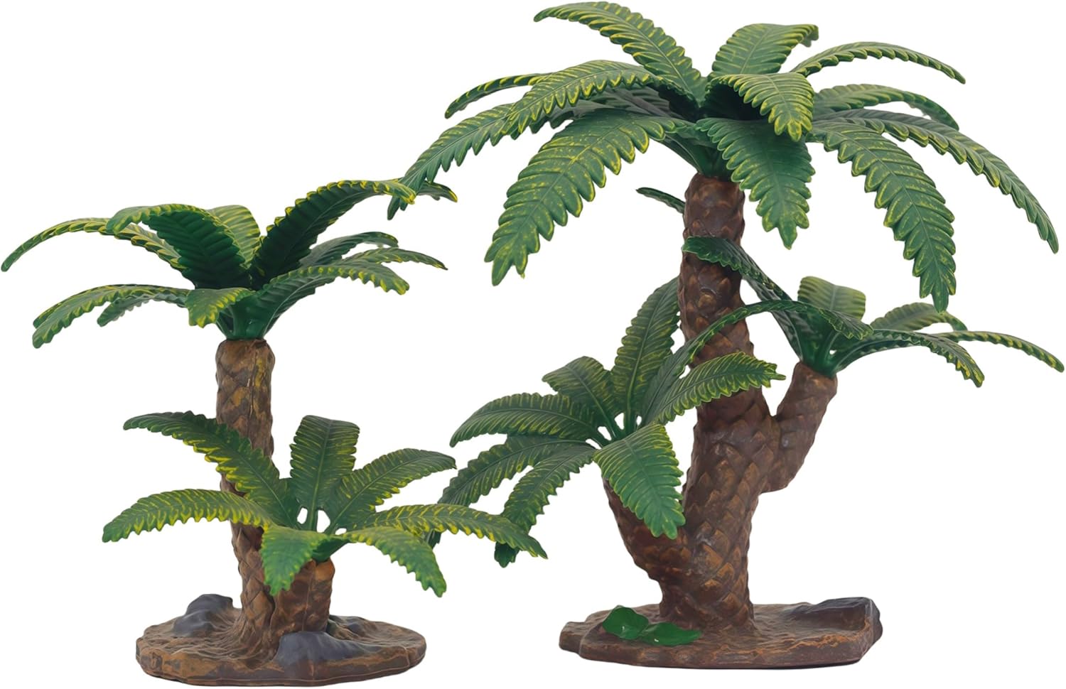 Gemini&Genius Plant Action Figure Toys for Kids Prehistoric Jungle Trees Figure Cycas Toys, Sago Palm Toy-2Pcs DIY Sago Palm Plant Kit, Educational or Decorative Cycas Model