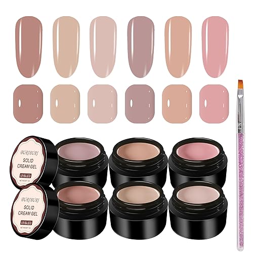 Miniatura 8 de BURIBURI Macetas de esmalte de gel sólido para uñas, esmalte de gel UV para el hogar, manicura y salón de uñas (n. 6)