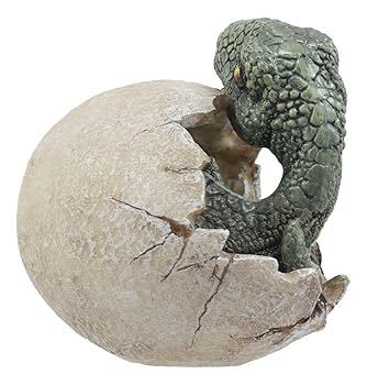 恐竜の卵から孵化したフィギュア陶器製オブジェ、置き物 楽天市場】恐竜の卵 オブジェ トリケラトプス 大きい ビッグ