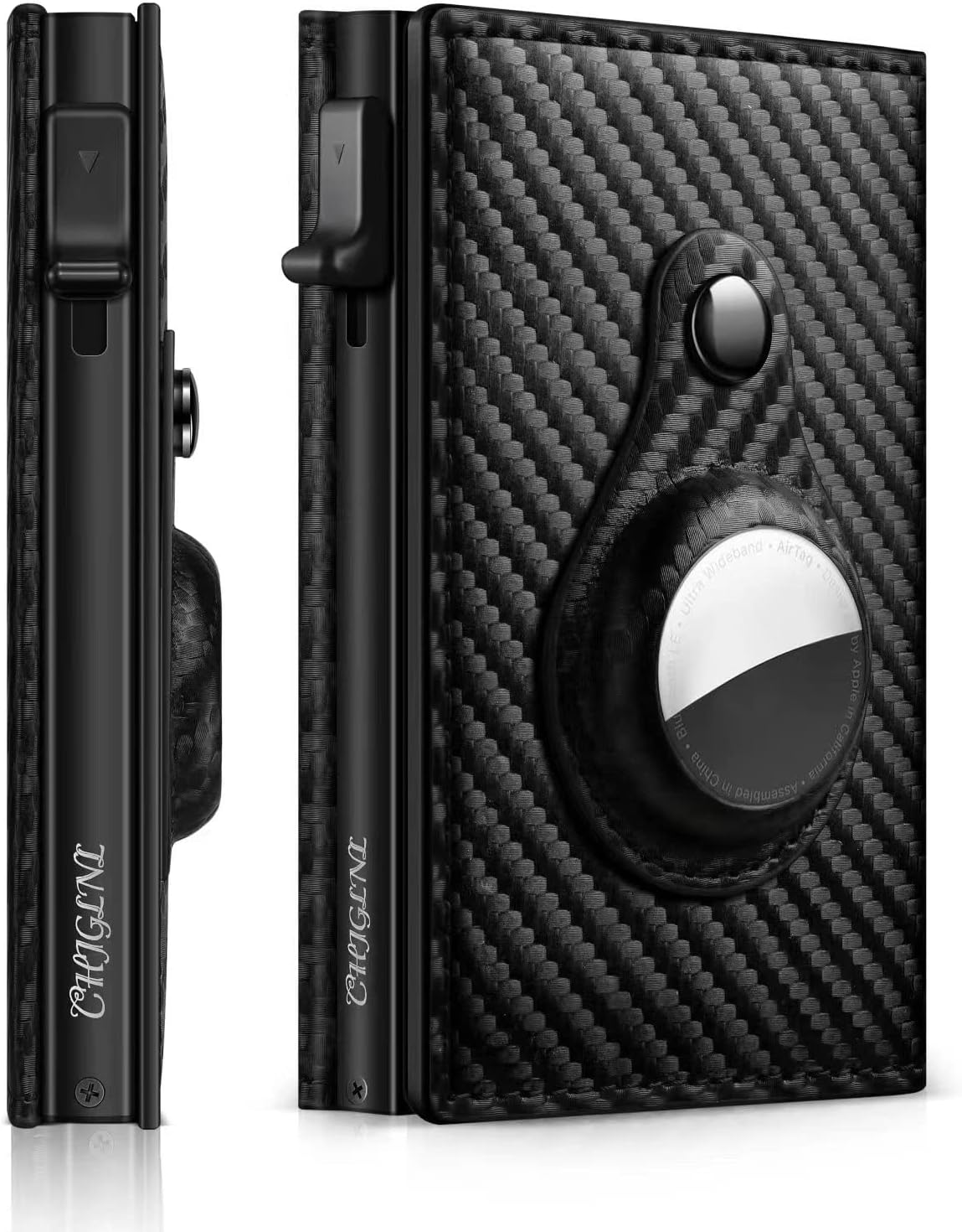 YESIIW Airtag Wallet Herren - Slim Geldbörse Mit Münzfach & RFID Schutz