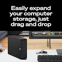 Vista 3 de Seagate Expansion 8TB Disco duro externo HDD - USB 3.0, con servicios de recuperación de datos de rescate (STKP8000400)