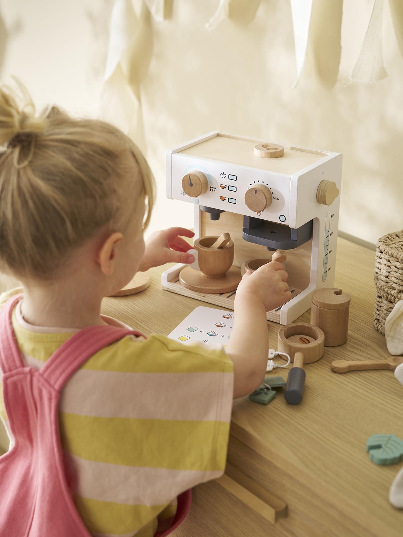 VERTBAUDET Jouet Enfant Machine à Café et à Thé Bois FSC Multicolore TU