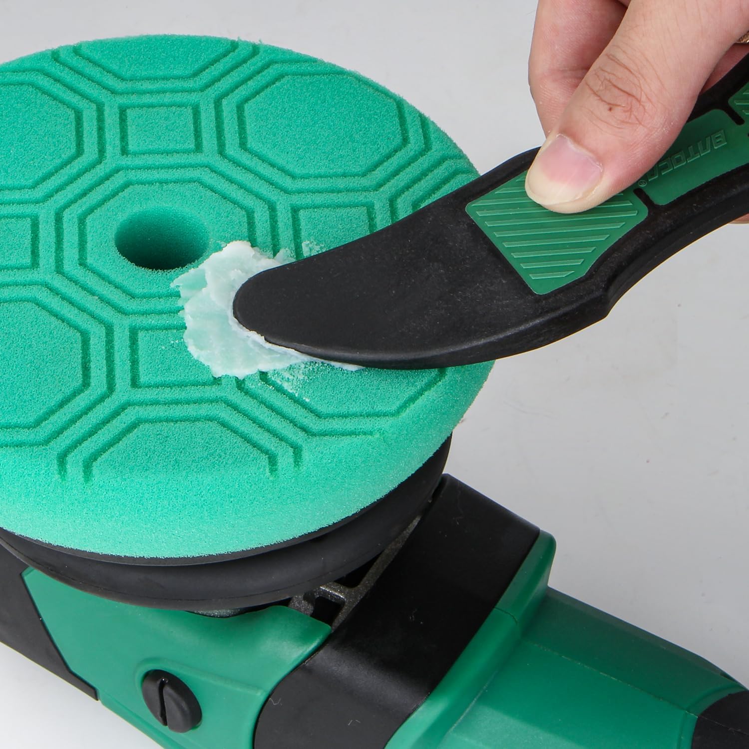 BATOCA Foam Buffing Polishing Pad Conditioning Brush, Cleaning Recondition Spur Tool for Woolen, Microfiber Polishing Compound Pads, Bonnets, 2 Pack - Image 5