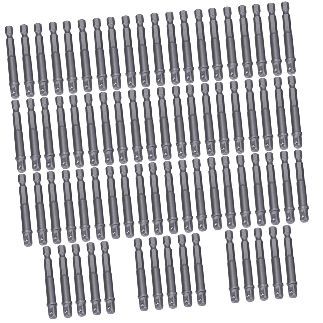 Uonlytech 15 Set Barra Di Estensione Della Presa Bussole Esagonali Cacciavite Elettrico Presa Esagonale Biella Presa Biella A Manicotto Barra Di Estensione Della Manica Silver 5 Pezzi * 15