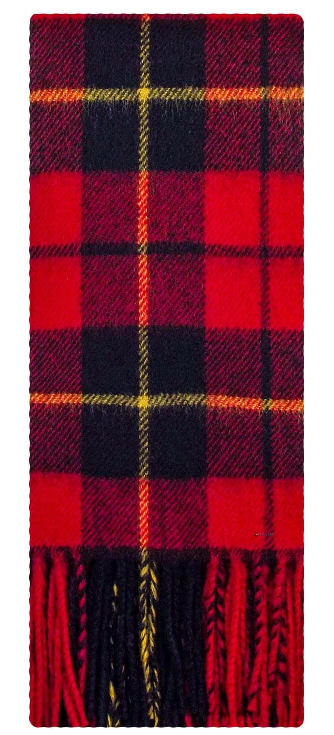 I LUV LTD Wallace Modern Tartan Plaid 100% Lambswool Clan Scarf Made in Scotland