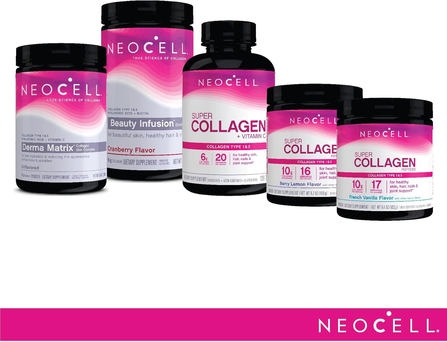 NeoCell Super Collagen + Vitamin C & Biotin, Dietary Supplement, 180 Tablets (Package May Vary) : Health & Household
