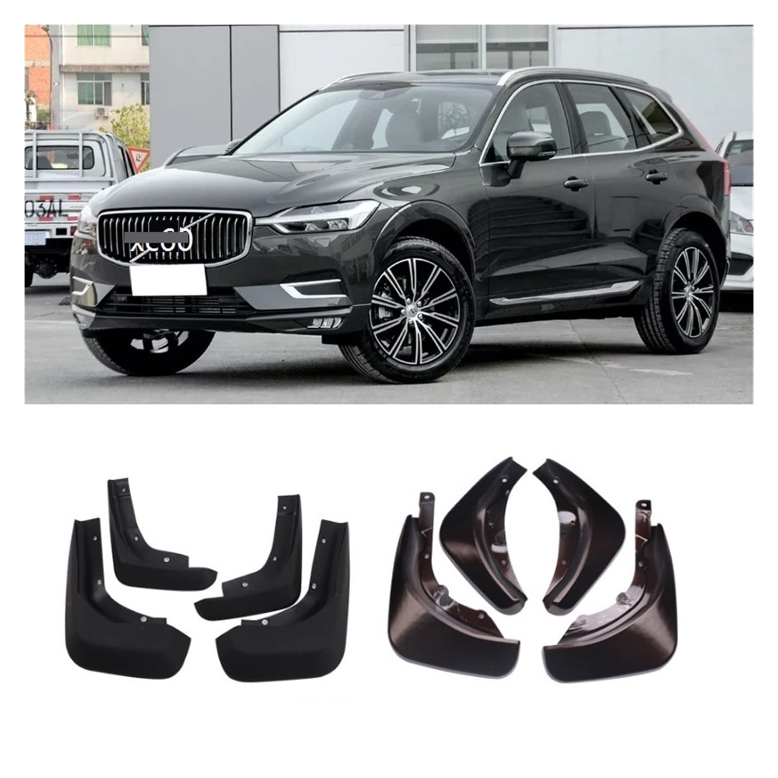 VOLVO XC60　純正マッドフラップ（フロント・リア用） VOLVO XC60 純正マッドフラップ（フロント・リア用） - メルカリ