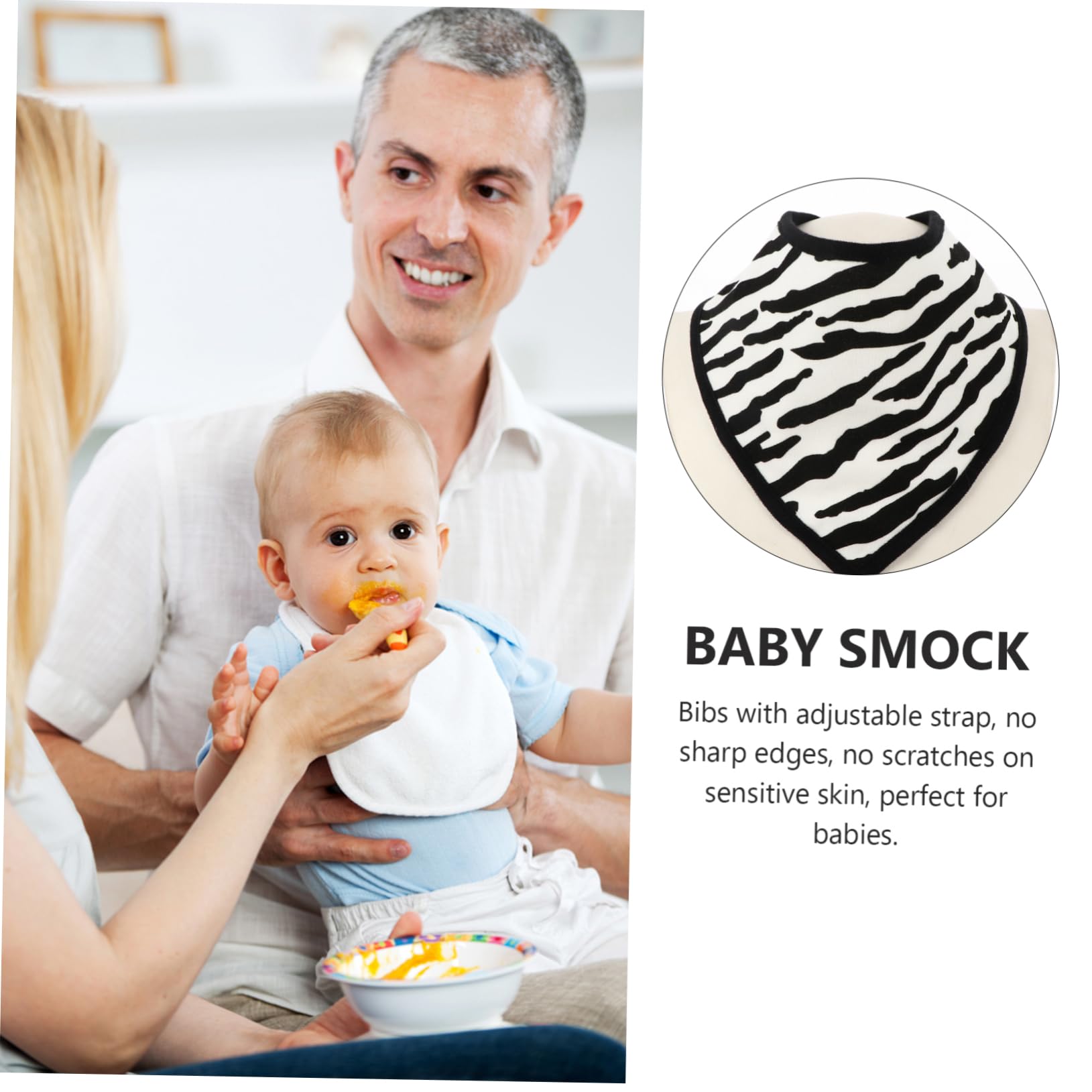 Abaodam 9piezas Baberos Bandana De Algodón Para Bebés Baberos Triangulares Impermeables Para Alimentación y Saliva De Recién Nacidos y Bebés