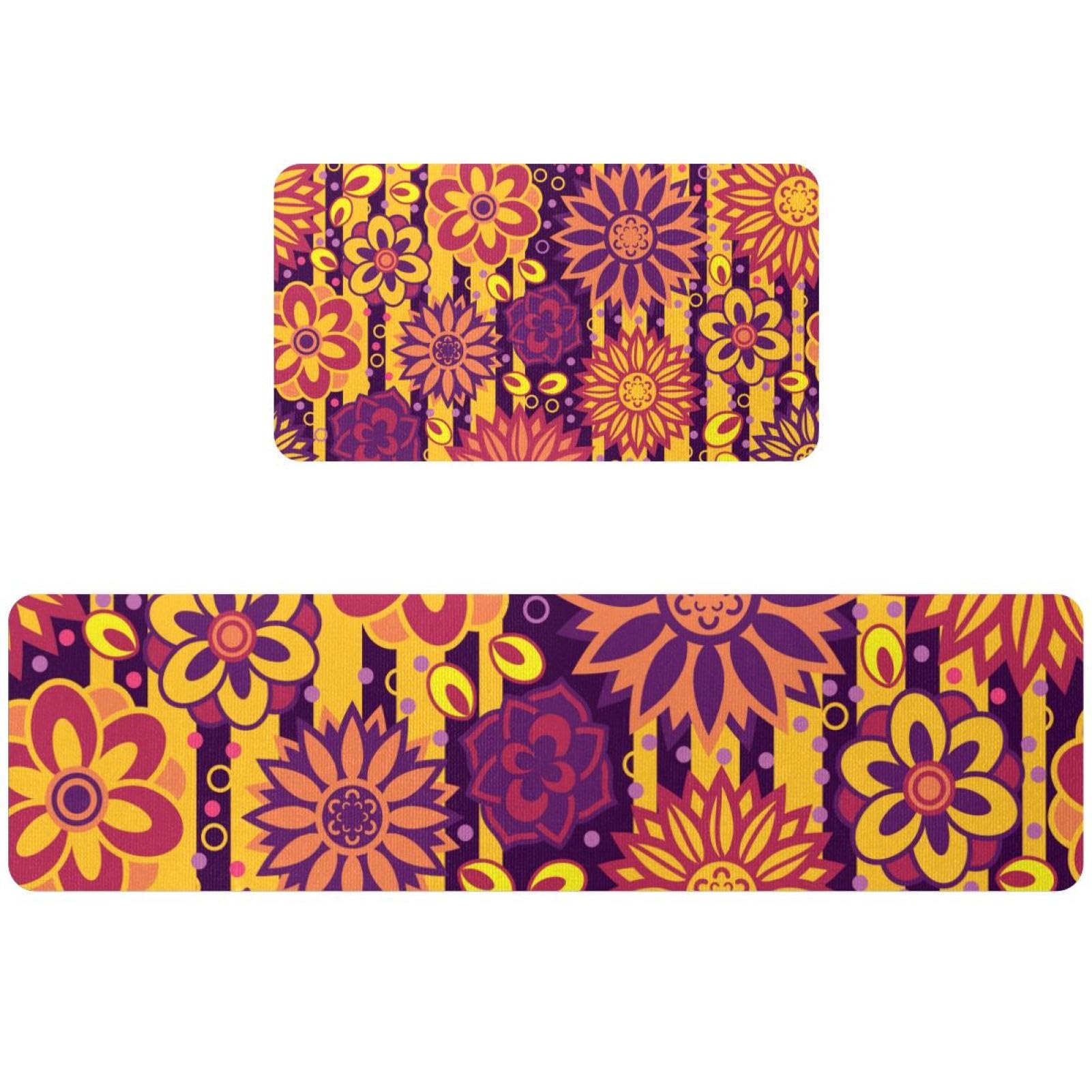 Tapete de cocina absorbente y juego de alfombras lavables para pasillo moderno