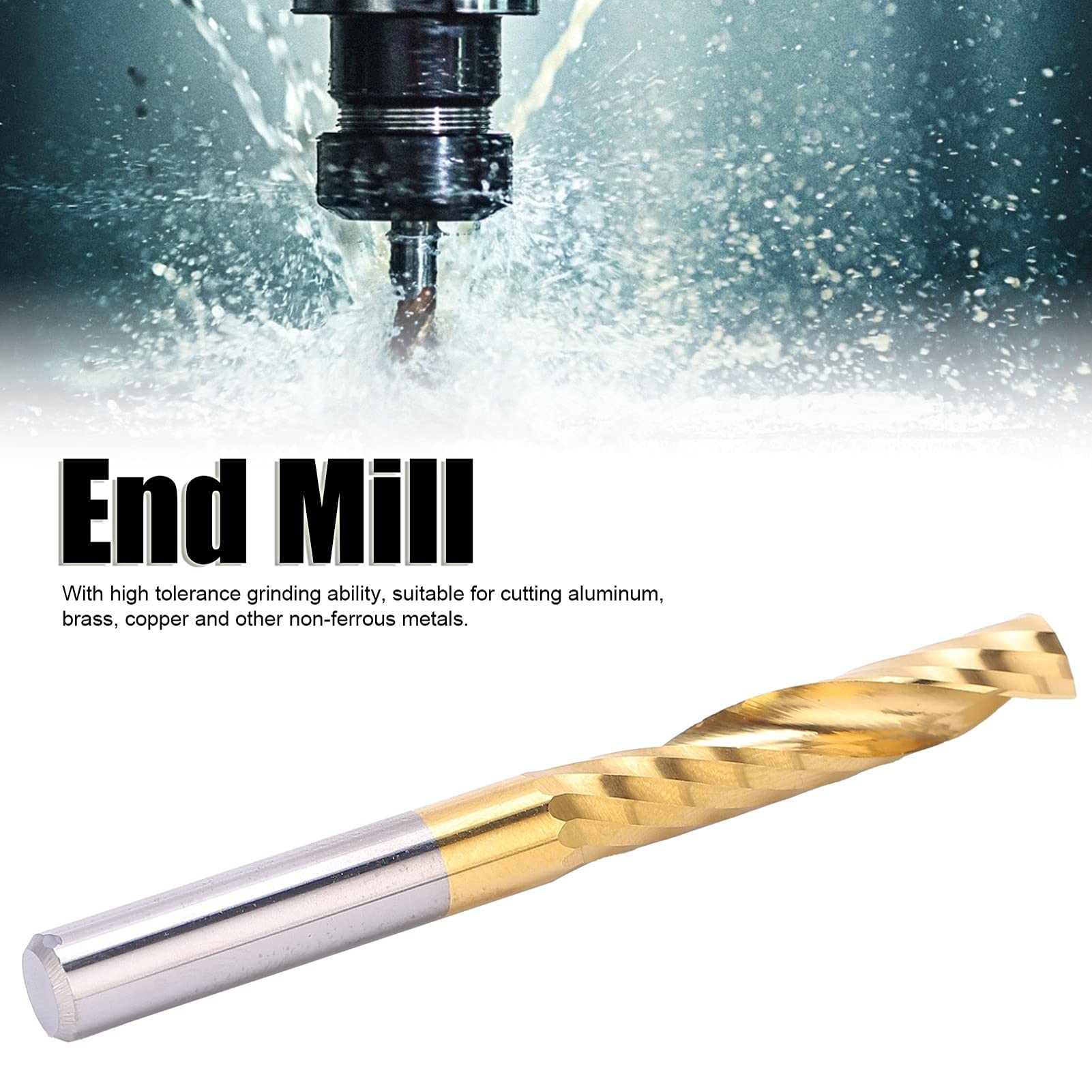 Mulini per mozzicar al router a spirale in acciaio ad alta velocità set fresatrice per CNC 6 x 32 x 60mm