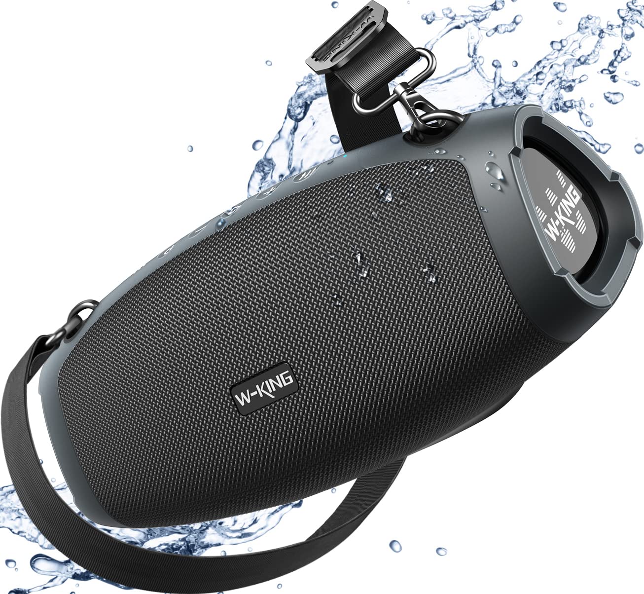 W-KING Bluetooth Speaker, 70W Super Punchy Bass Portable Wireless Speaker Loud, 42H Playtime, IPX6 Waterproof Outdoor, Bluetooth 5.0, TF Card, Mic for Party, Home, Camping