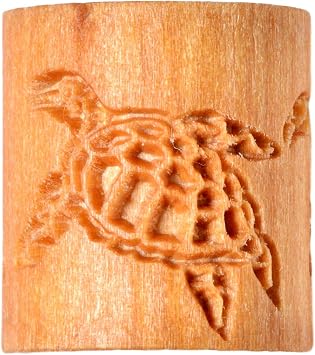 MKM Pottery Tools Wood Mini Handle Rollers for Clay (MRX-05 Sea Turtles)