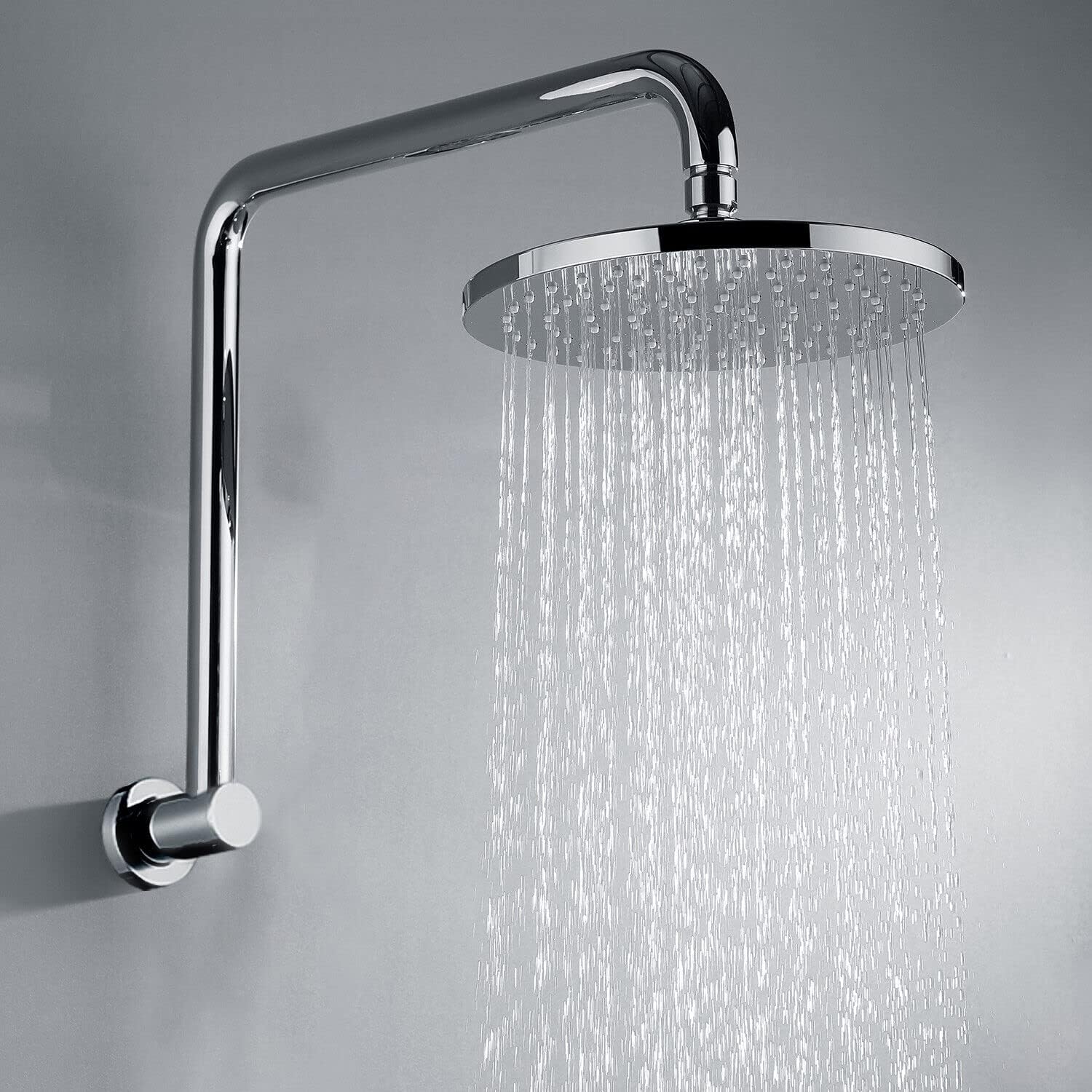 Decaura Gooseneck Shower Arm Extension with 9" Swivel Rain Shower Head