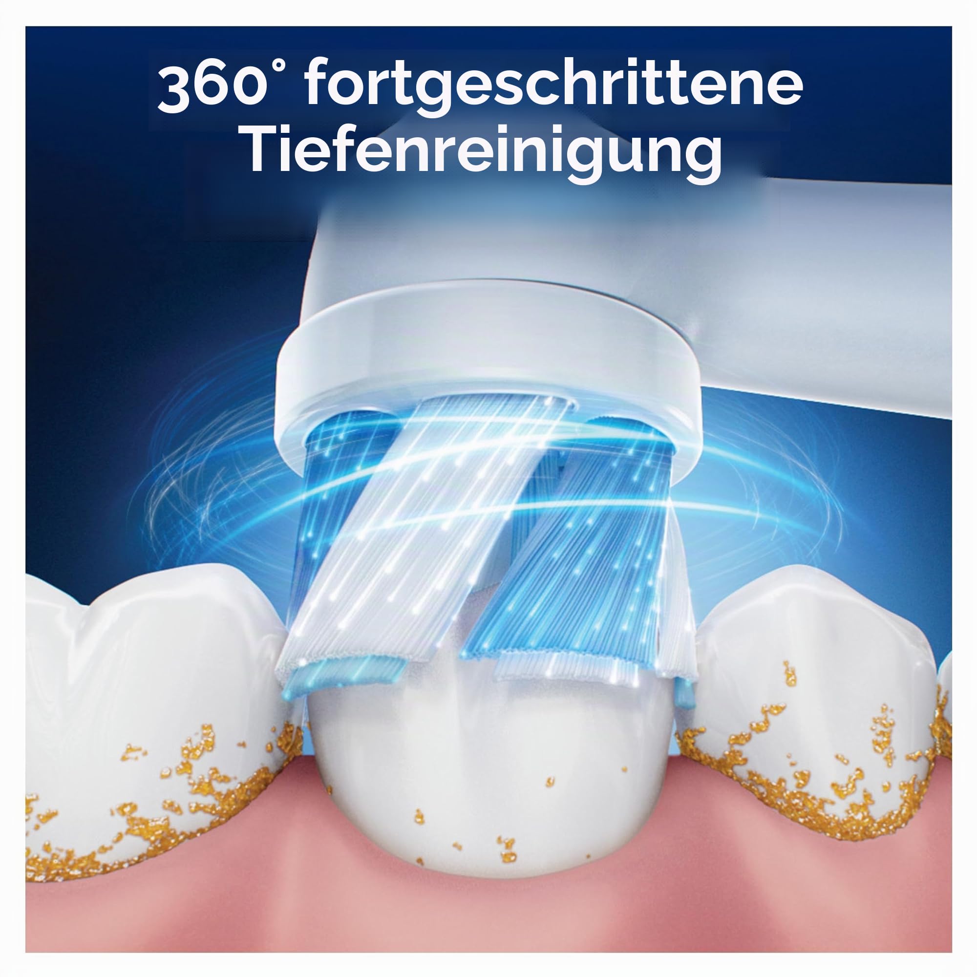 Oral-B Ultimate Clean Ersatzbürsten, Weiß, gründliche Bürste, Entfernung von Zahnbelag, runde Bürste für elektrische Zahnbürsten, Oral B iO, 8 Stück