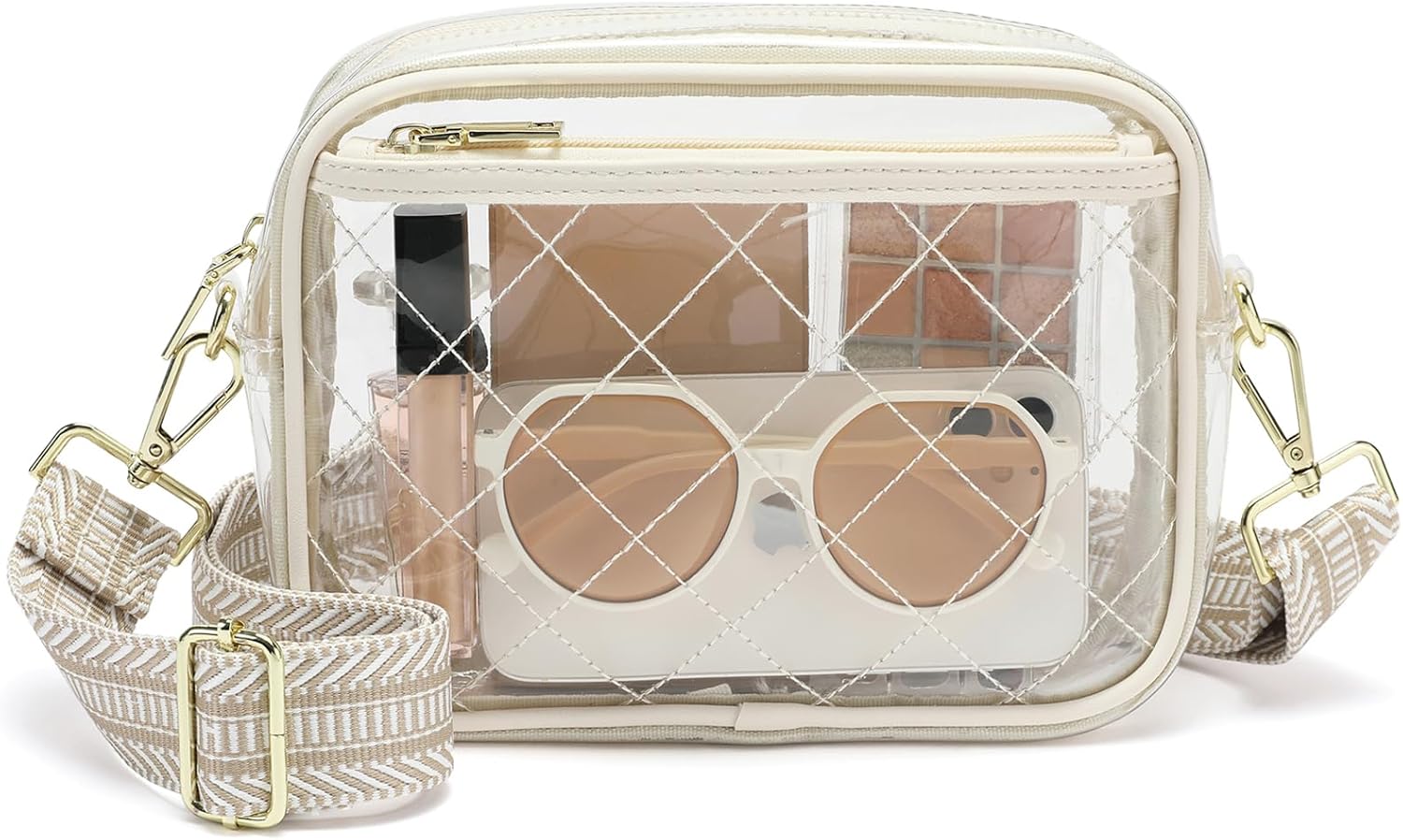 YGR Clear Bag for Stadium Events, Concert Approved Clear Purse for Women, PVC Crossbody Shoulder Bag with Adjustable Strap - Image 6