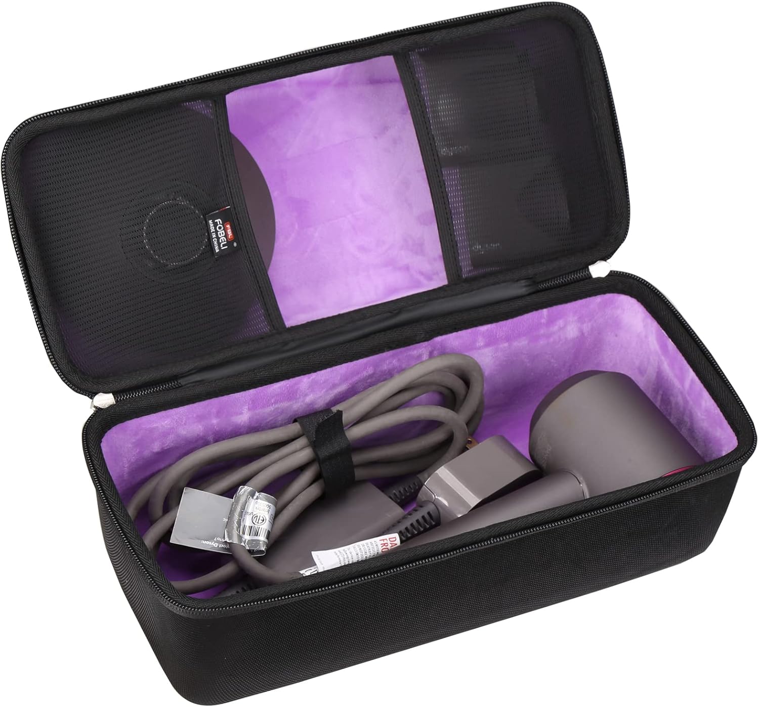 FBLFOBELI EVA Hard Travel Case for Dyson Supersonic Hair Dryer HD08 HD07 HD03 HD01 /Dyson Airwrap Complete Styler and Attachments/Shark HD112BRN HyperAIR Hair Dryer, Box Only