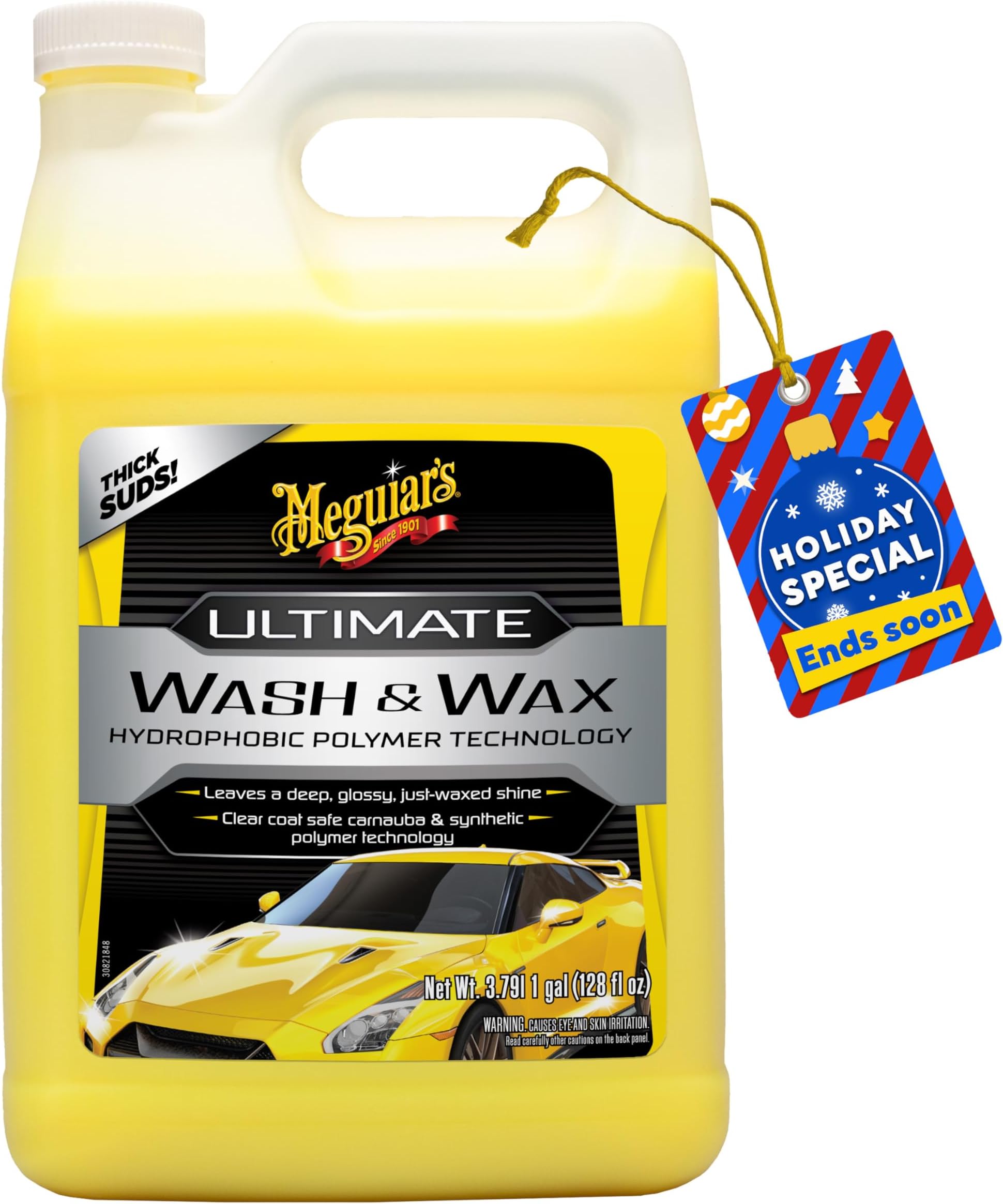 MEGUIAR'S G17701 Ultimate Wash & Wax, 1. gallons