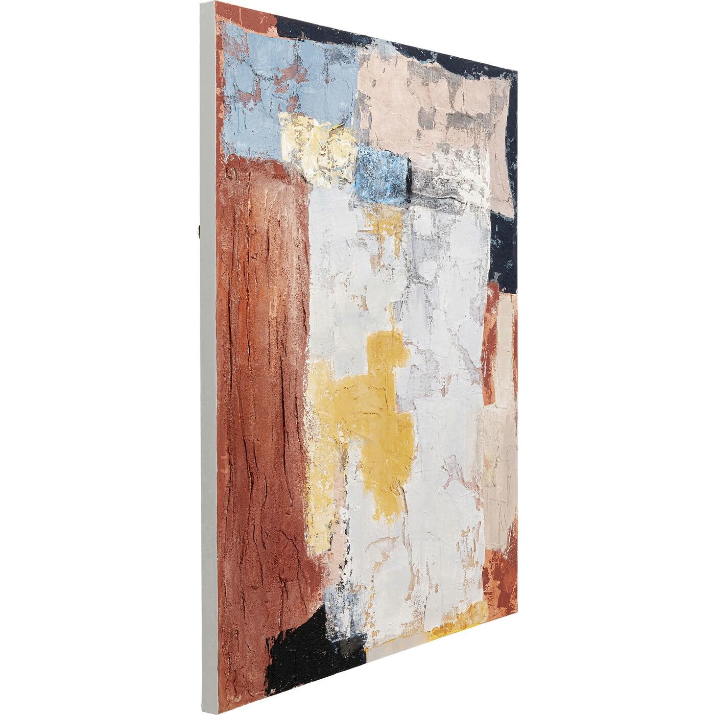 Kare Design Leinwandbild „Art Splash Orange“ – Abstrakt, Modern, 120x90 Cm, Massivholzrahmen